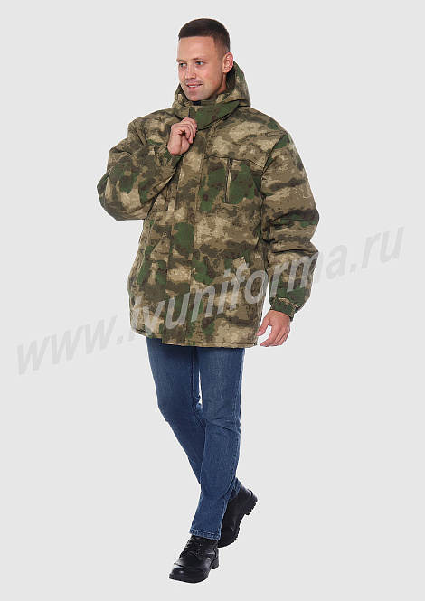 Куртка зимняя мужская "Следопыт" (рип-стоп)